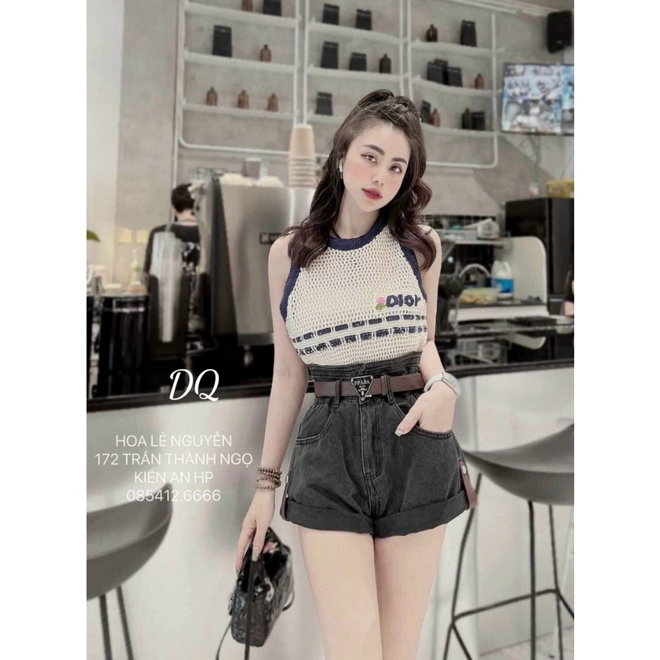 Áo len viền chữ Di or siêu hot