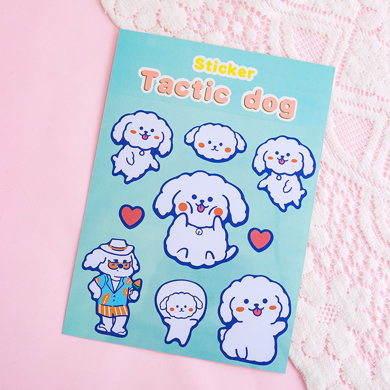 Sticker hoạt hình chống nước Cá store dùng để trang trí, làm quà tặng