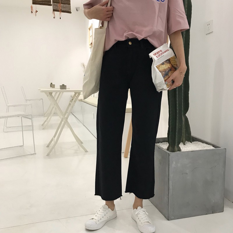Quần Jean eo cao ống suông (Q28) – HÀNG có sẵn