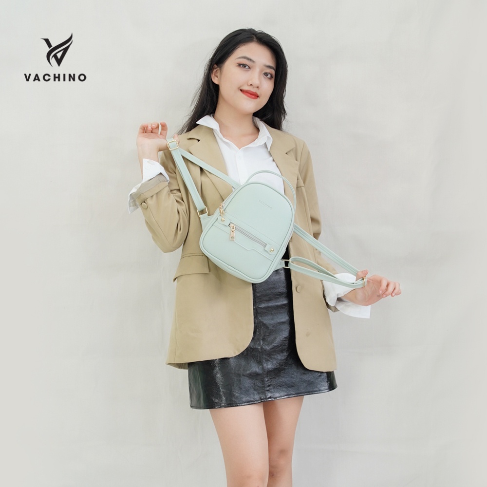 Balo da nữ thời trang VACHINO - BG002 Màu xanh lam