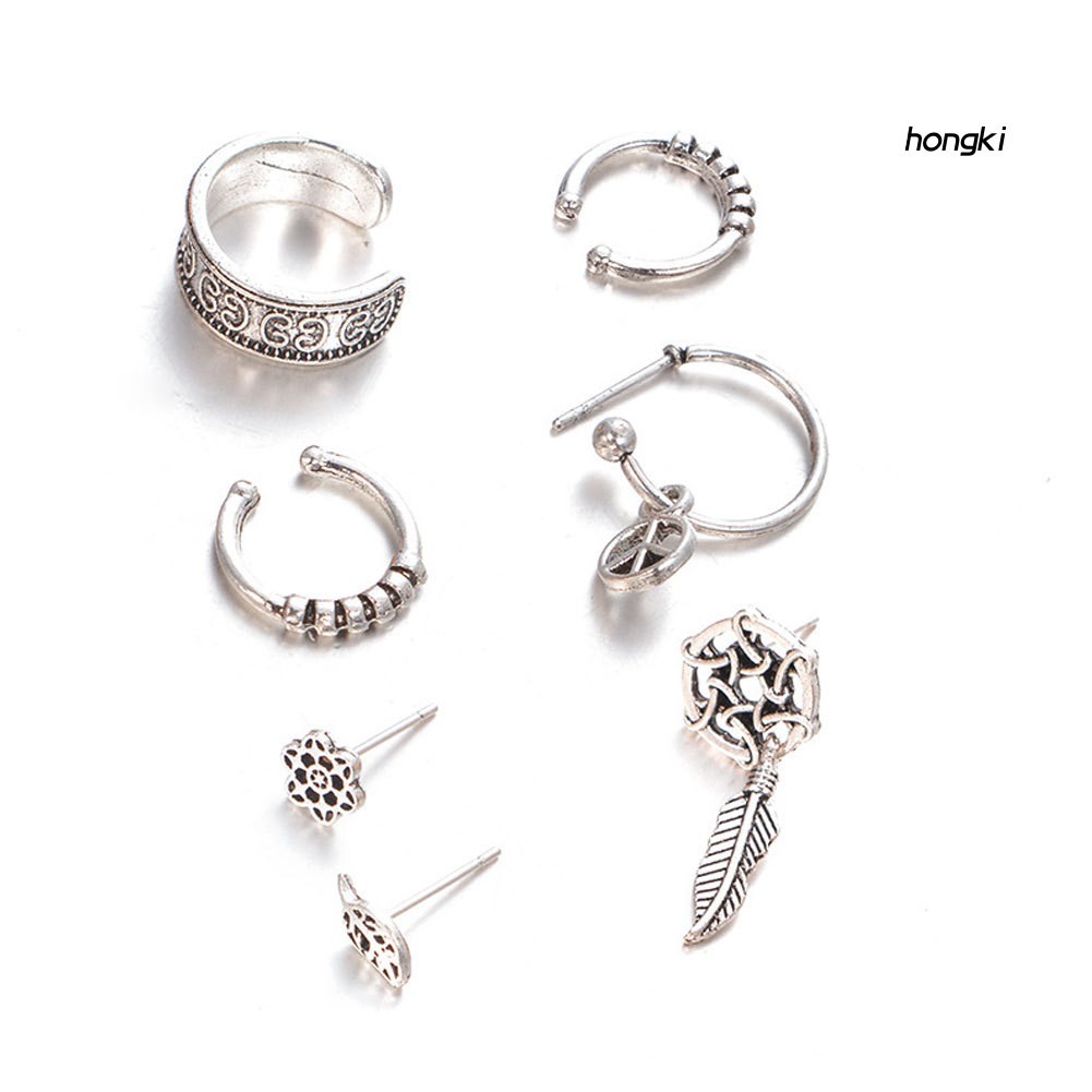 Set 7 Khuyên Tai Phong Cách Vintage Thời Trang Cho Nữ