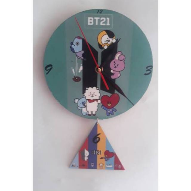 Đồng Hồ Treo Tường Hình Bt21 Dễ Thương