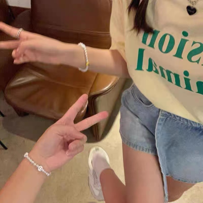Set 2 Vòng Tay Chuỗi Hạt Mặt Cười Cho Cặp Đôi