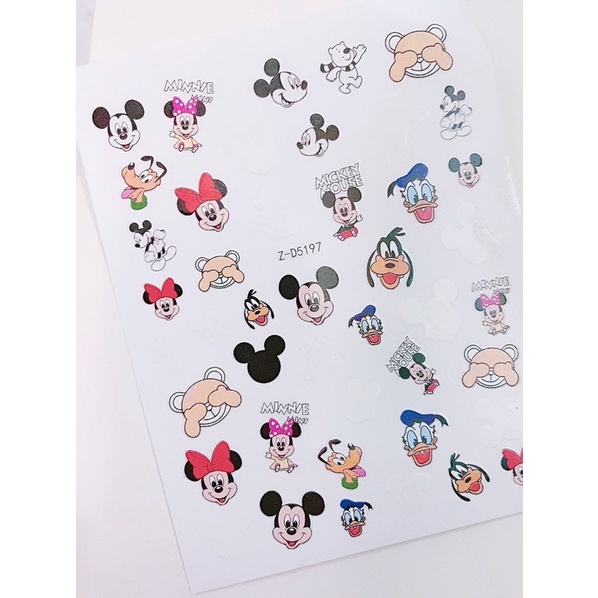 Sticker hoạt hình, tim, mẫu mới