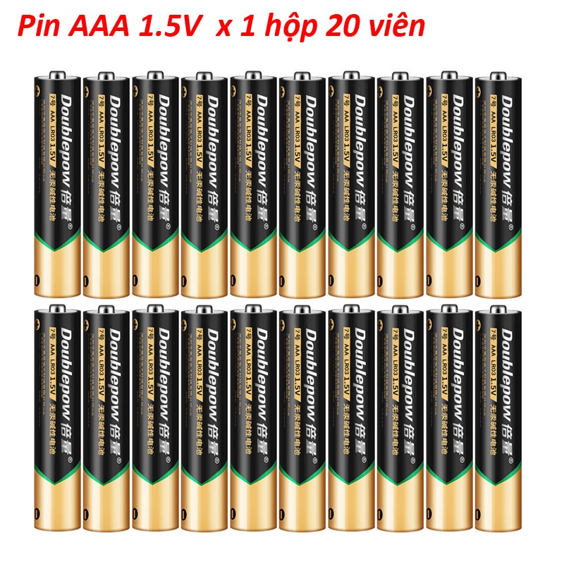 [2 Màu Tùy Chọn] 20 Viên Pin Tiểu AAA (3A) 1200mAh Alkaline Battery Không Sạc 1.5V Cam Kết Dung Lượng Thật