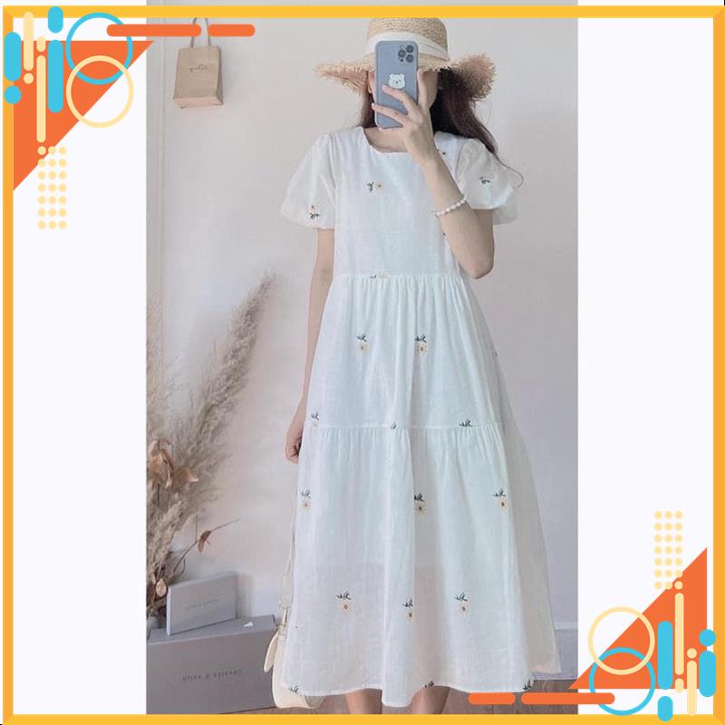 Đầm hoạ tiết hoa cúc váy tiểu thư babydoll MSP74467 | BigBuy360 - bigbuy360.vn