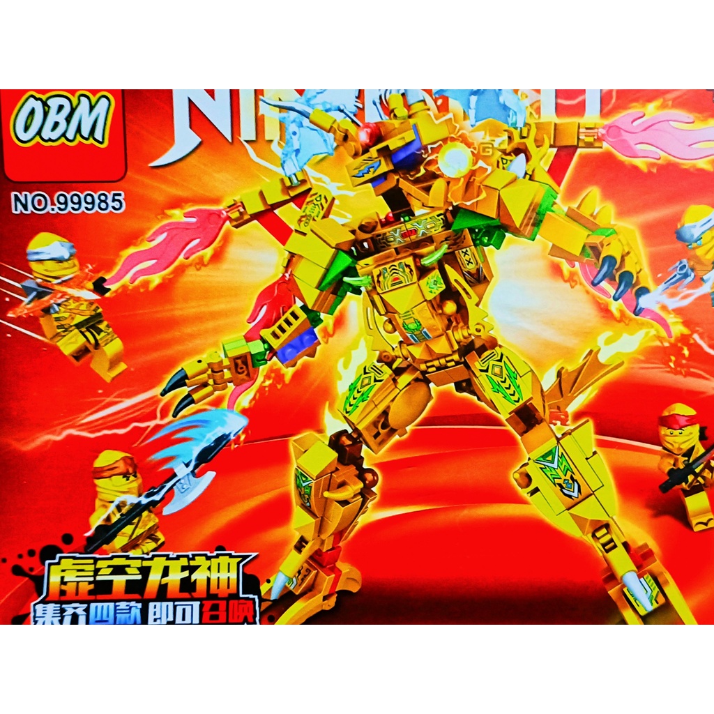 Đồ chơi lắp ráp,lego ninjago robot rồng phi tuyền cùng binh sỹ Ninjago mẫu A8100 phối hợp 4 in 1