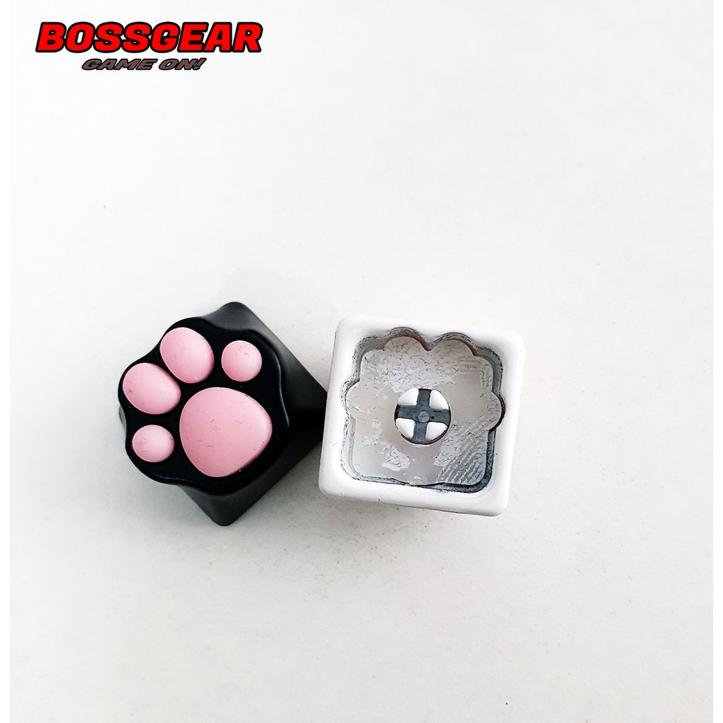 Keycap lẻ hình chân mèo bằng kim loại đệm silicon mềm mại ( Cat claw ) siêu dễ thương Keycap Artisan
