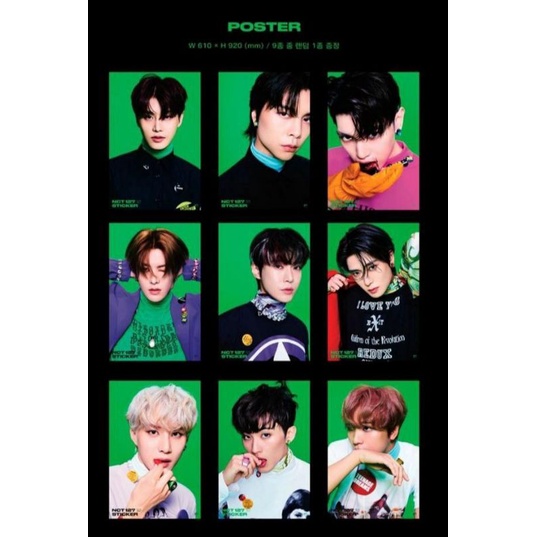 Poster NCT 127 STICKER tranh treo tường trang trí chính hãng mua kèm tube 11k/cái để ship poster