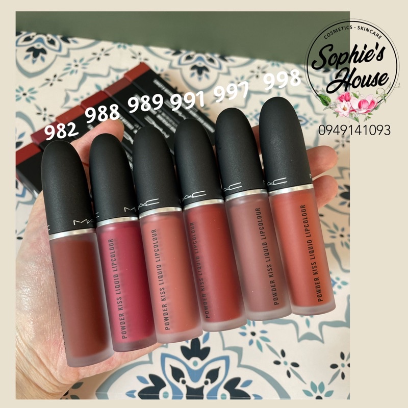 Son kem MAC Powder Kiss Liquid 982 / 998 / 991 / 989 / 988 / 997 / 994