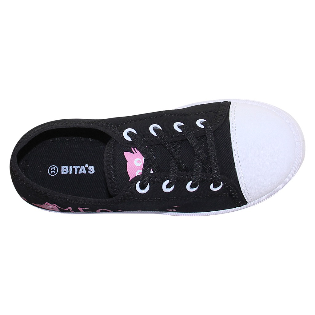 Giày bé gái Bita's GVBG.74 (Đen + Trắng)