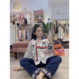 Bộ pijama lụa mango satin