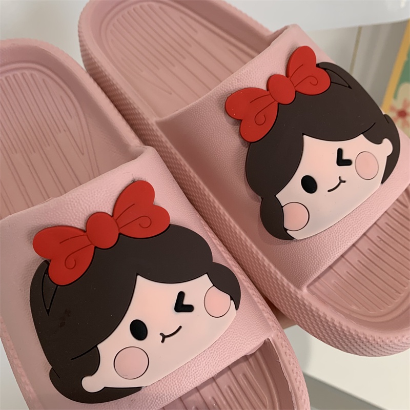 JY083-C3 CÔNG CHÚA Dép bánh mì nữ tóc nơ dễ thương dép kèm stick lạ mắt dép quảng châu cao cấp giá kho tốt