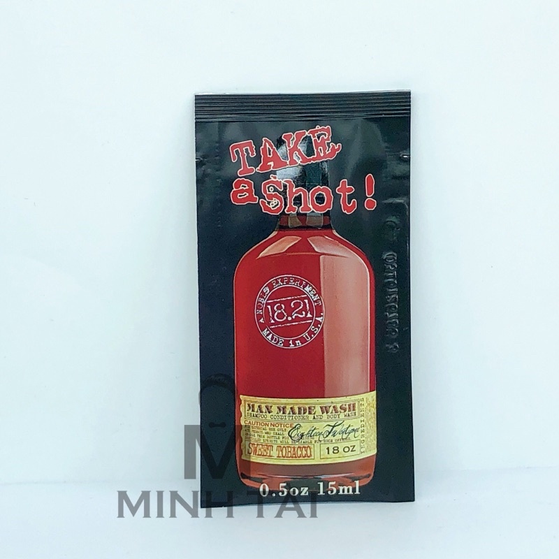 [CHÍNH HÃNG USA ] Dầu Gội Xả chống gàu 2 trong 1 18.21 Man Made Anti-Flake Noble Oud Man 15ml