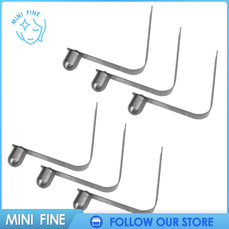 Set 6 Kẹp Lò Xo Bằng Thép Không Gỉ Màu Bạc Chuyên Dụng Cho Lều Thuyền Kayak