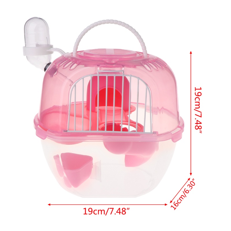 Lồng Nuôi Chuột Hamster Hai Lớp Thoáng Khí Nhỏ Gọn
