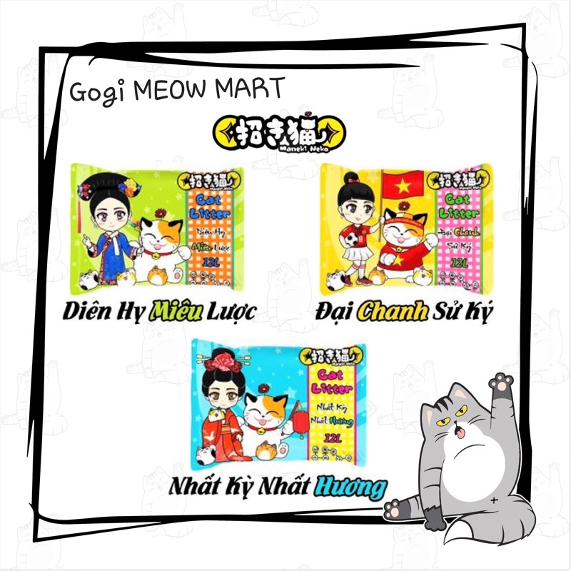 Cát vệ sinh [ NEKO 12L ] cho mèo Công nghệ khử mùi siêu thơm -  Chăm sóc sức khỏe thú cưng Gogi Meow Mart