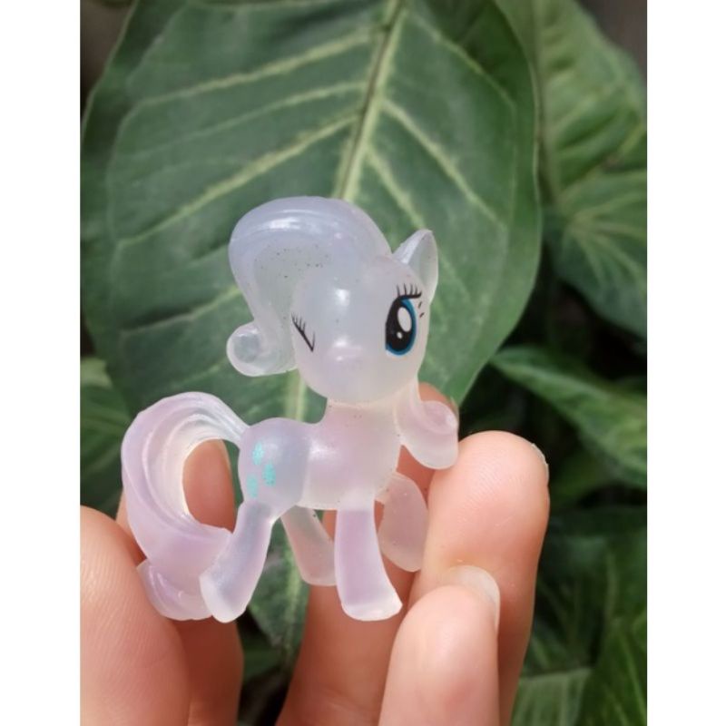 Mô hình Ngựa Pony nhựa trong phát sáng đèn led chính hãng