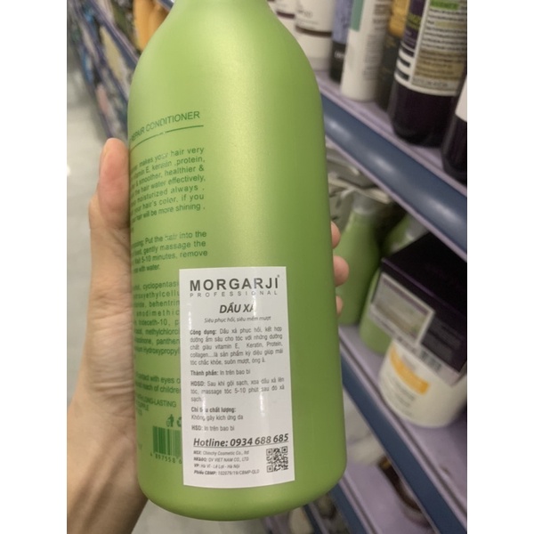 MORGARJI-CẶP DẦU GỘI XẢ SIÊU PHỤC HÒI, SIÊU MỀM MƯỢT KÍCH THÍCH MỌC TÓC MỚI 800ML