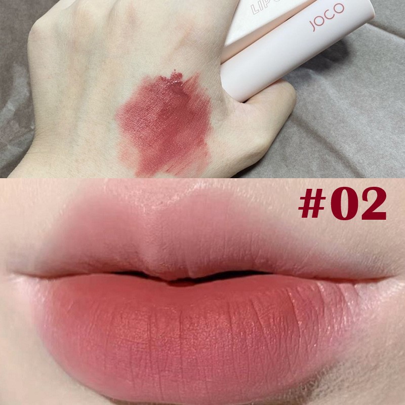 Son Joco thân Tròn Powder Mist Matte Lipstick chất kem lì mềm mịn như nhung hàng nội địa Trung