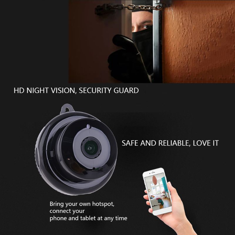Camera giám sát không dây mini wifi 1080P cảm biến chuyển động ban đêm 2 chiều