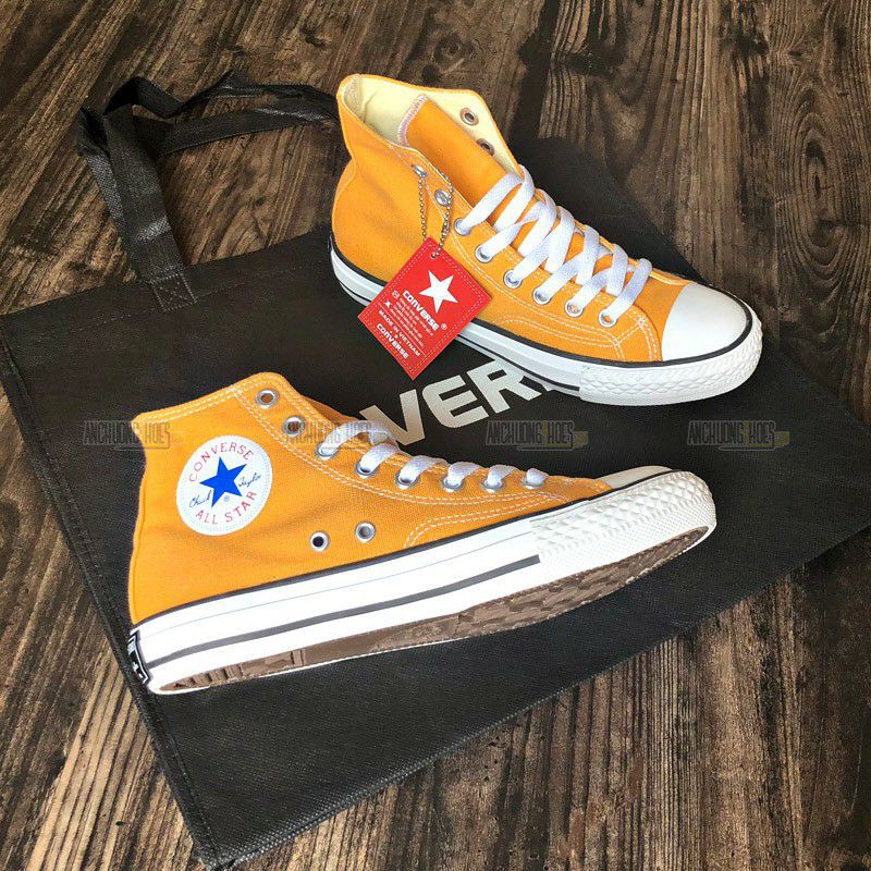 Giày converse vàng giá ưu đãi cho học sinh sinh viên(full box)