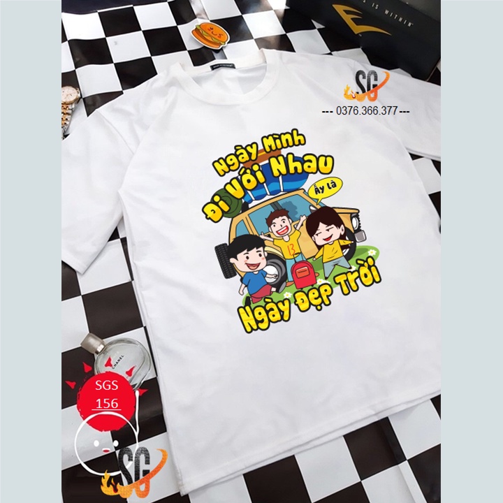 Áo phông hội nhóm form unisex nam nữ mẫu độc đáo nổi bật thun cotton mềm mịn dày dặn SGS156 | SG