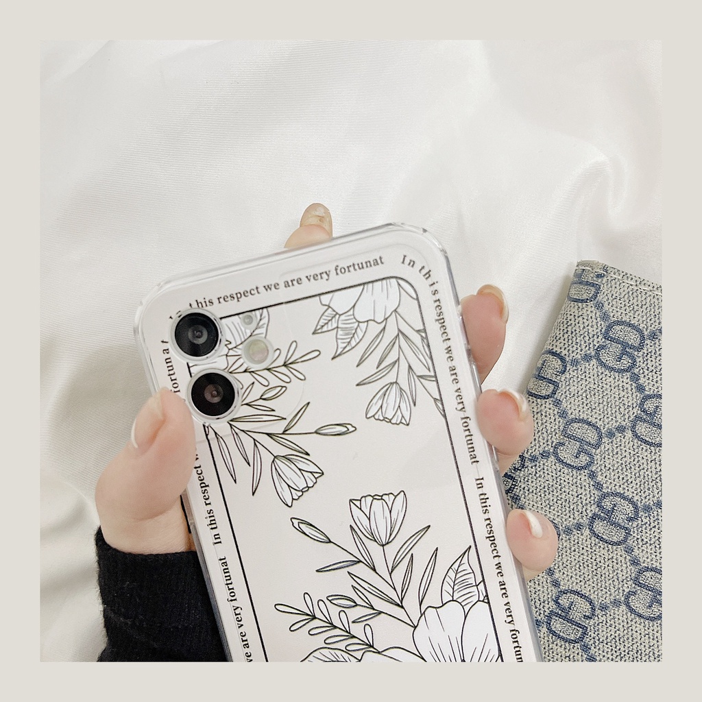 Ốp lưng iphone Mềm Họa Tiết Hoa Cho Iphone 12 11 12 12 12 12 Pro 12 Pro Max 11 Pro Max Xs Max Xr 8 Plus 7 Plus 6s 6