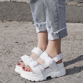 [SẴN ĐỦ SIZE] Sandal ulzzang đế cao 7cm mã 218 (form rộng nên lùi 1 size)