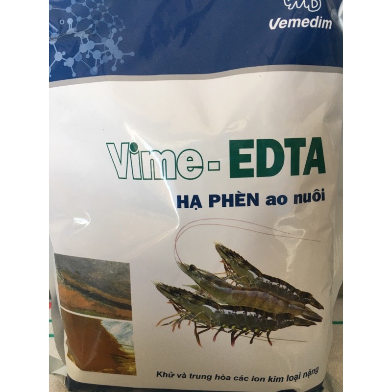 [Mã PET50K giảm Giảm 10% - Tối đa 50K đơn từ 250K] vime-edta hạ phèn ao nuôi 1kg/b( mua 1 thùng 10 bịt giá sỉ 70000)