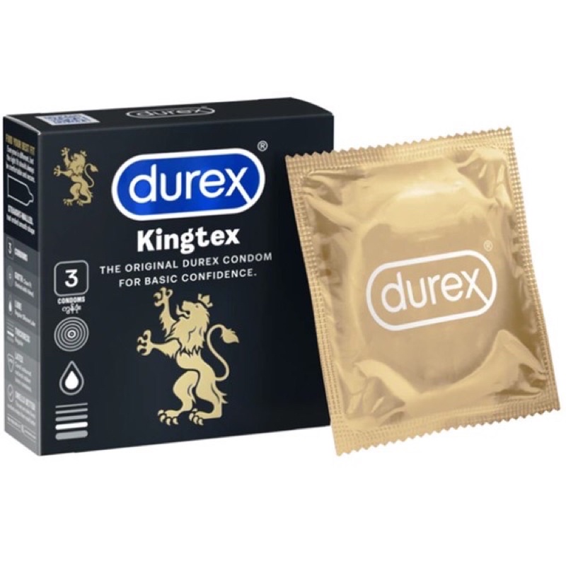 [Chính Hãng] Bao Cao Su Durex Kingtex (hộp 3 cái) Thái Lan