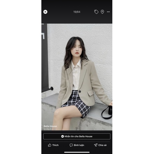 Áo blazer dáng ngắn