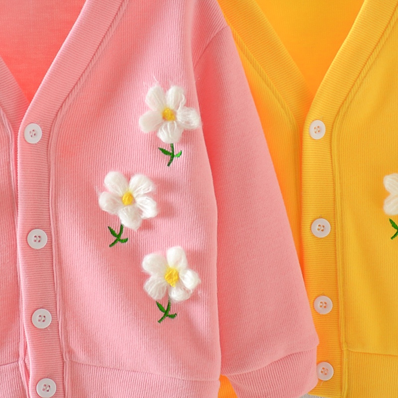 Áo Khoác cardigan Len Dệt Kim Phong Cách Hàn Quốc Thời Trang Xuân Thu 2022 Dành Cho Bé Gái