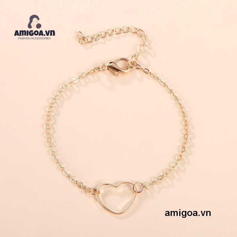 ✨✨Vòng Đeo Tay Mặt Hình Trái Tim Quà Tặng Sinh Nhật/Sinh Nhật Cho Nữ