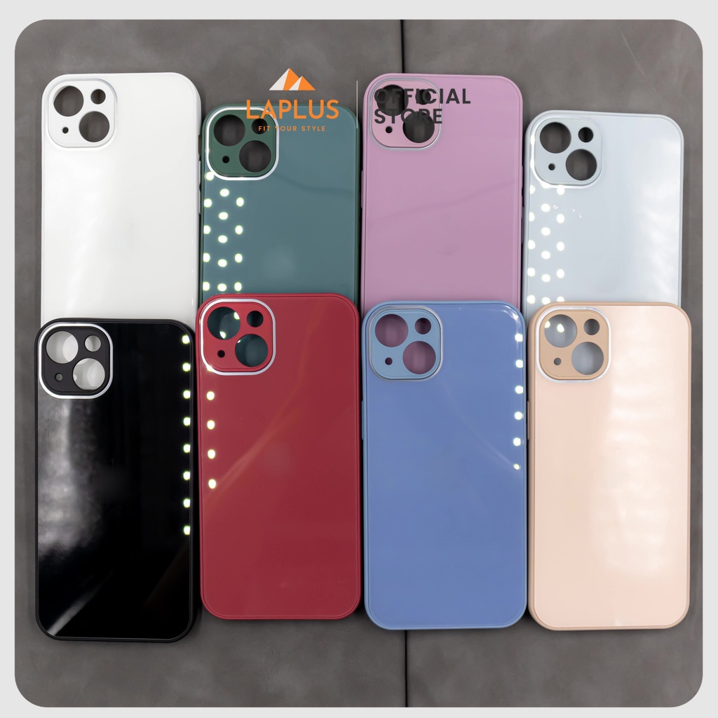 Ốp Gương Cường Lực Cho iPhone 13 / 13 PRO / 13 PROMAX / 14 / 14 Plus / 14 Pro / 14 Promax - Cạnh Viền Silicone Dẻo