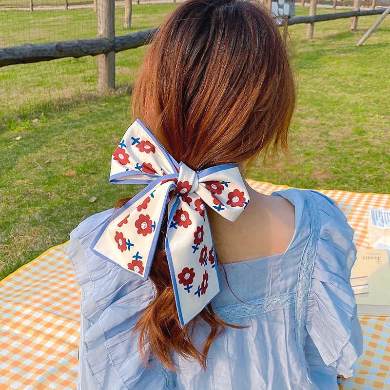 Khăn Lụa Cao Cấp Nơ Cổ, Quấn Quai Túi