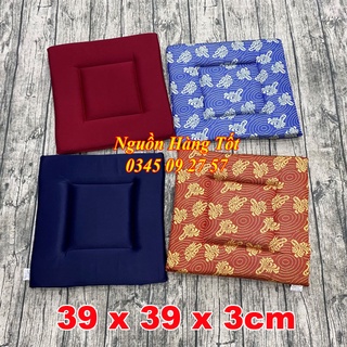 Đệm Ngồi Kiểu Nhật HIRO 39x39x3cm - Dùng Ngồi Bà Trà, Ghế Gỗ, Salon, Sofa, Văn Phòng, Xe Hơi, Ô Tô