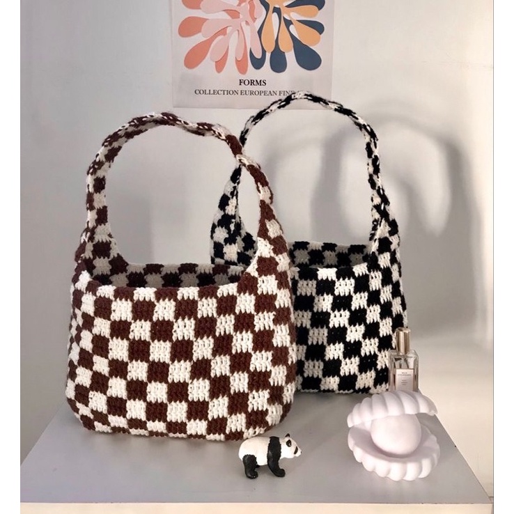 Túi tote ô vuông ⚡️FREESHIP🌸