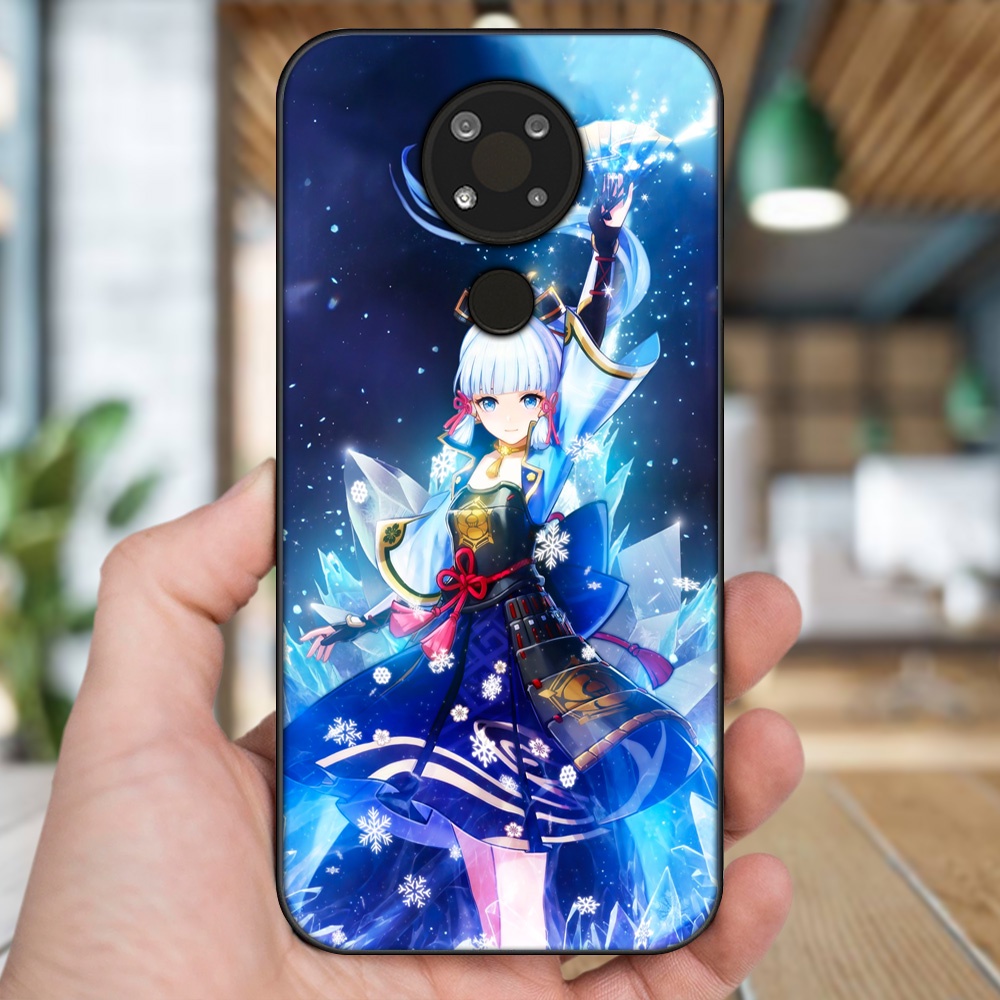 Ốp lưng Nokia 3.4 viền đen in hình Ayaka Genshin Impact
