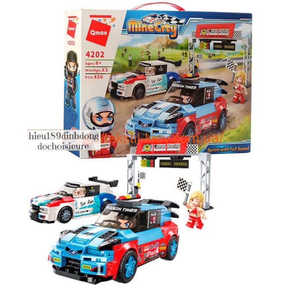 Lắp ráp xếp hình qman 4202 : xe oto