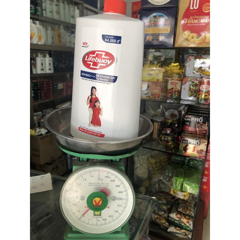 Sữa tắm Lifebuoy túi 800gchai 1100g, 1kg date 6/2024 (màu xanh, đỏ)