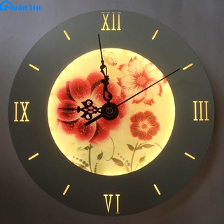 Đèn Led treo tường gắn tường tích hợp đồng hồ Led 8w 3 chế độ màu GT330A Ngân Tin