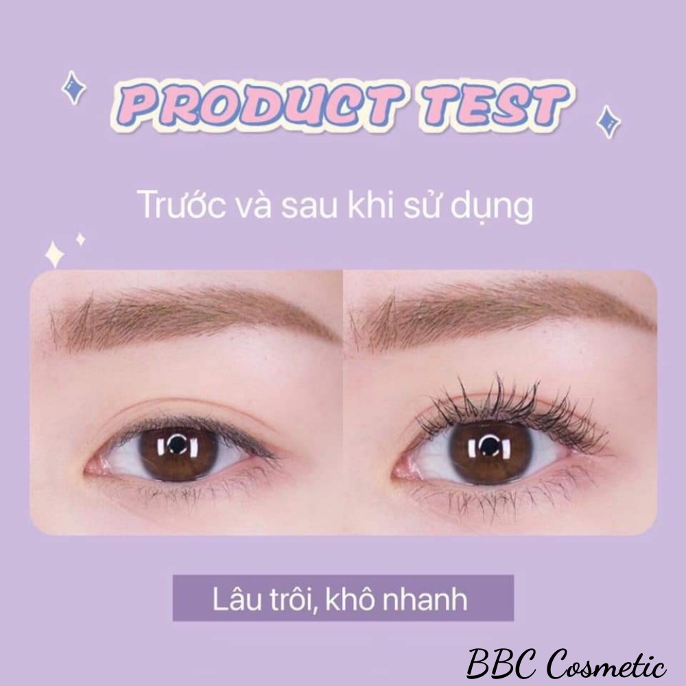 Mascara Đầu Cọ Nhỏ KISS BEAUTY Lâu Trôi Chống Thấm Nước Và Mồ Hôi Không Lem 5ml