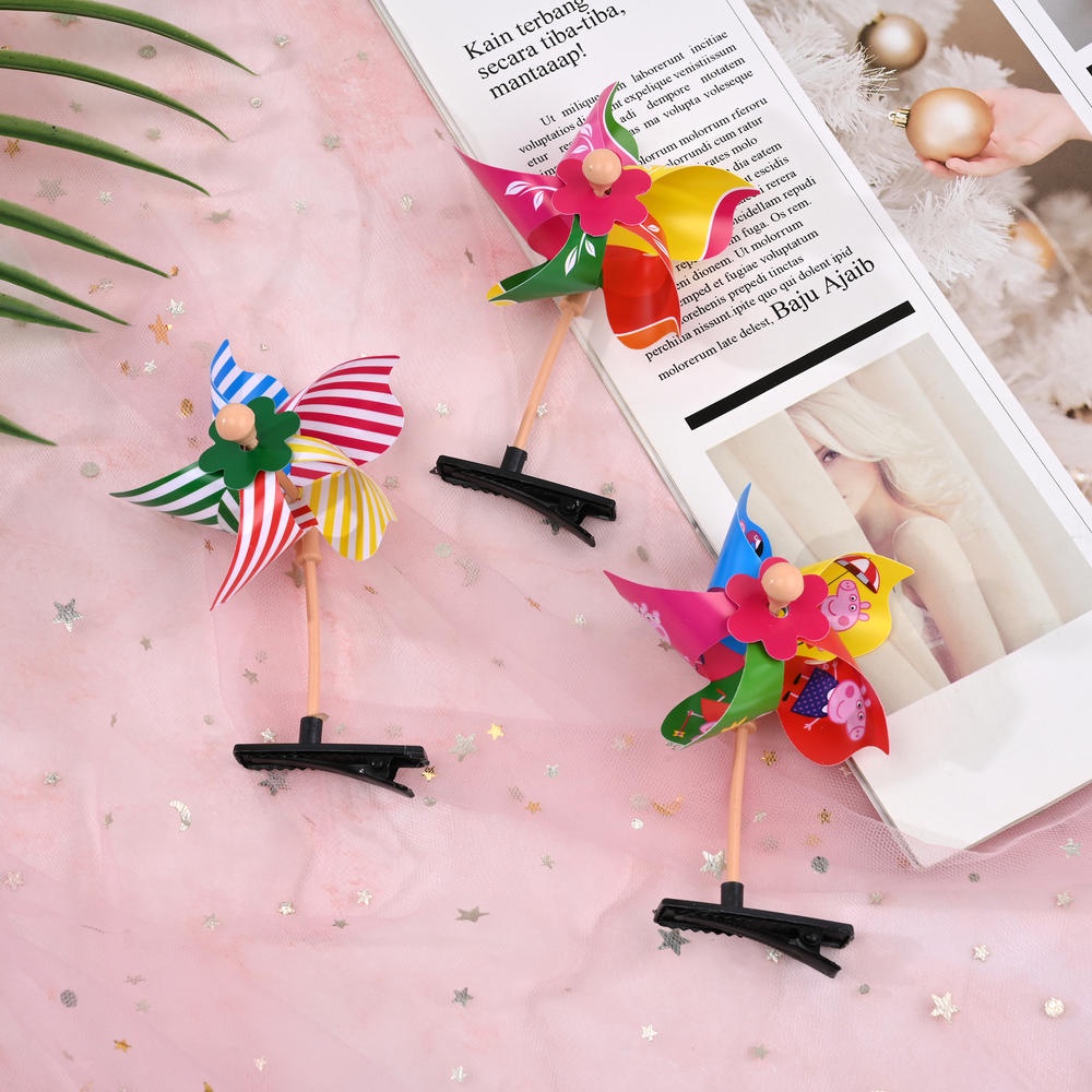 Kẹp Tóc Hình Chong Chóng 3D Dễ Thương Cho Bé Gái