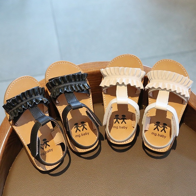 Mẫu mới 2021_Dép Sandal MG baby cho Bé Gái Đế mềm, chống trơn đính nơ xinh xắn_ Hàng đẹp
