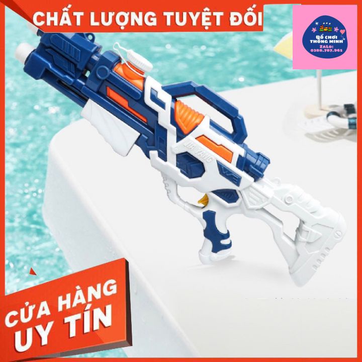 Súng Bắn Nước 2 Nòng Cỡ Lớn, Súng Nước 2 Vòi Áp Lực Loại To Bắn Xa kích thước 60cm - Khẩu phun nước mùa hè