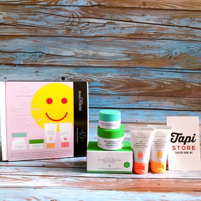 Set dưỡng da &amp; dưỡng thể Drunk Elephant skin’s happy place