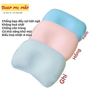 Gối lõm chống bẹp đầu LITTLE LOVE sợi bột ngô, giúp bé ngủ ngon