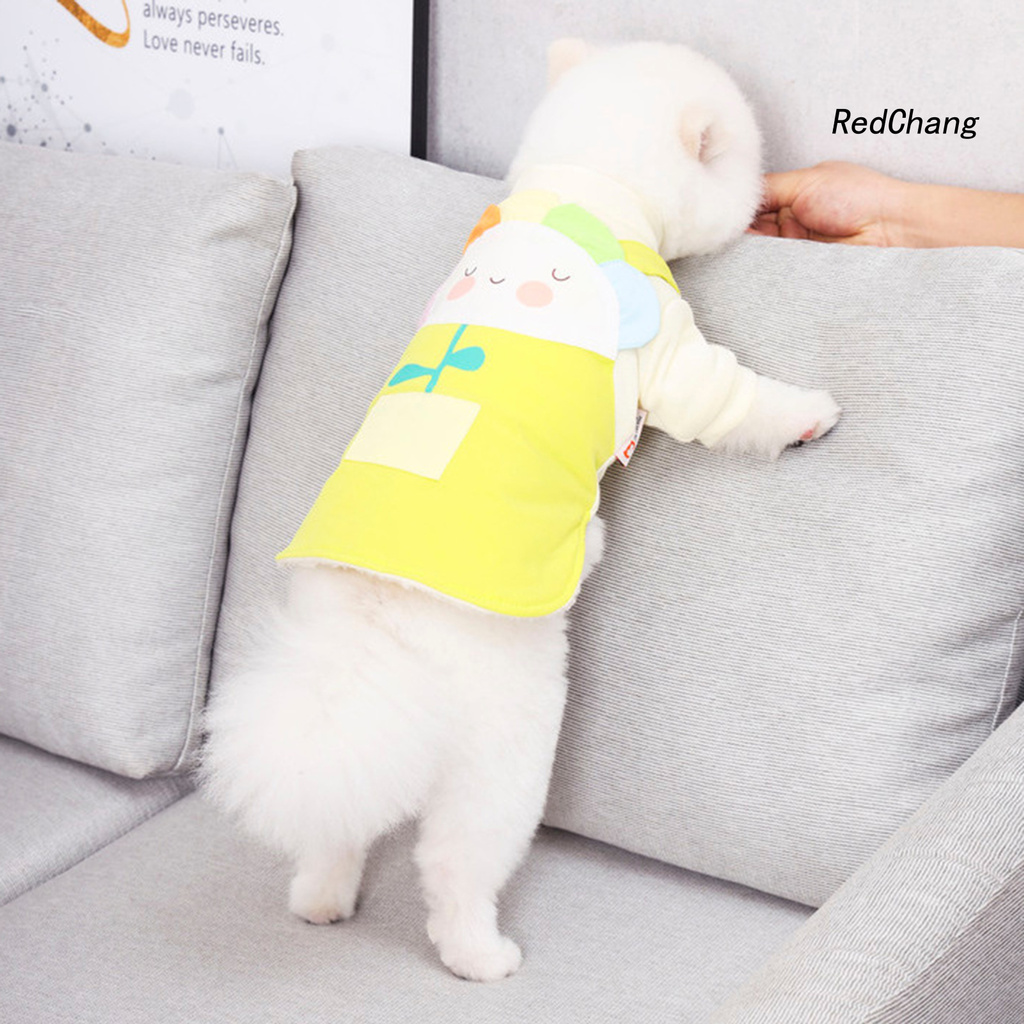 Áo Thun Cotton Họa Tiết Hoạt Hình Cho Thú Cưng