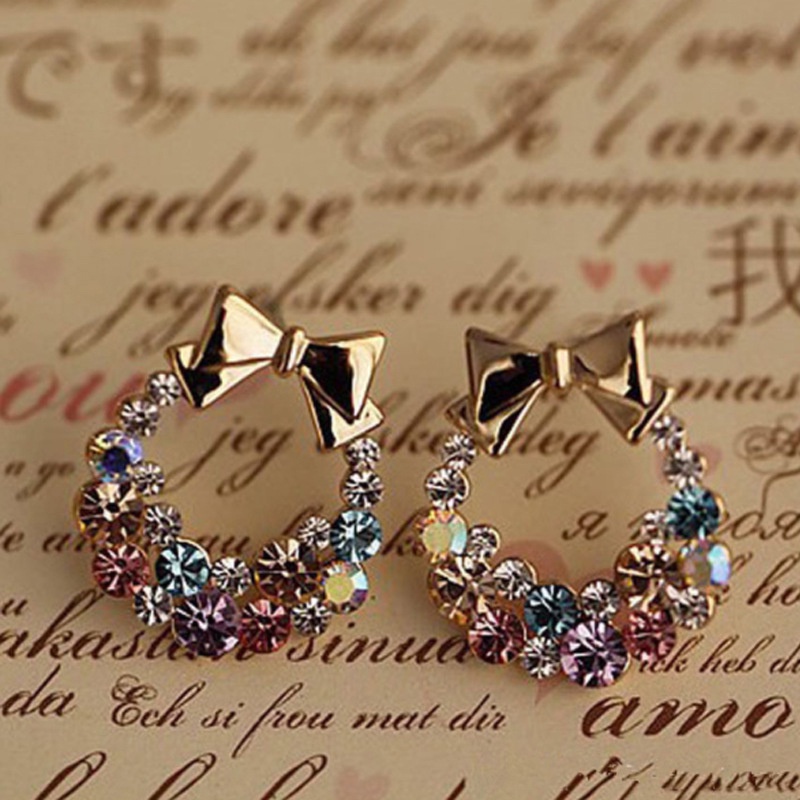 1 Đôi Bông Tai Đính Đá Thời Trang JP6